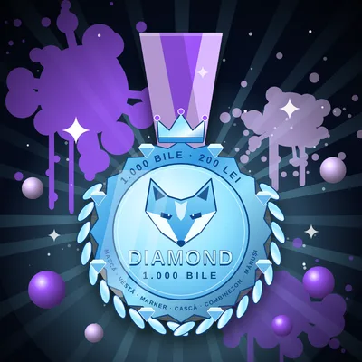 Medalie Diamond FOKS, 1.000 de bile